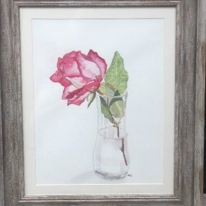 Single Rose - Original Art