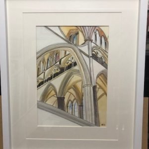Salisbury Cathedral Corner - Original Art