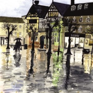 Salisbury in the Rain