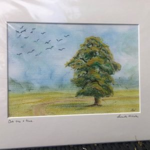 Oak Tree and Track - Original Art