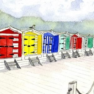 Colwell Bay Beach Huts - Original Art