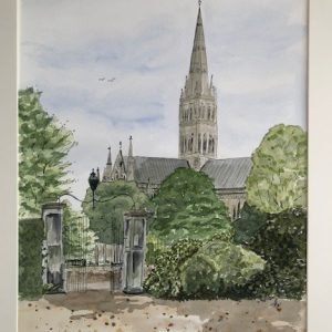 Salisbury Cathedral from Arundells - Original Art