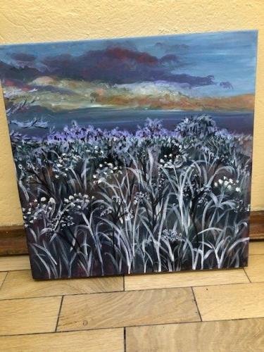 Winter Walk in acrylic